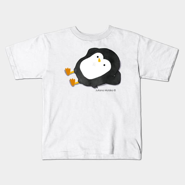 Counting Stars and Thinking of You Penguin Kids T-Shirt by thepenguinsfamily